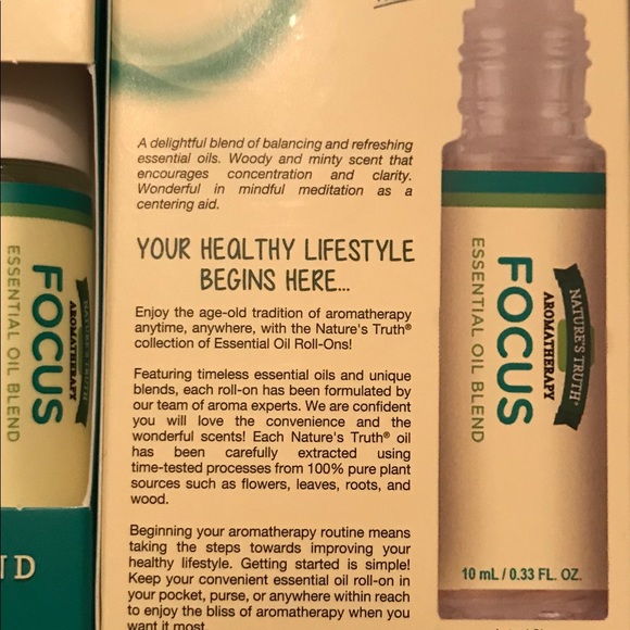 Essential oil rollers- set of 4 focus meditation - Picture 5 of 6